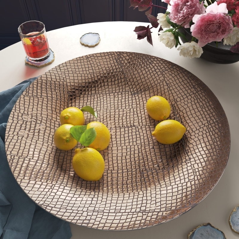 Embossed Ceramic Decorative Plate