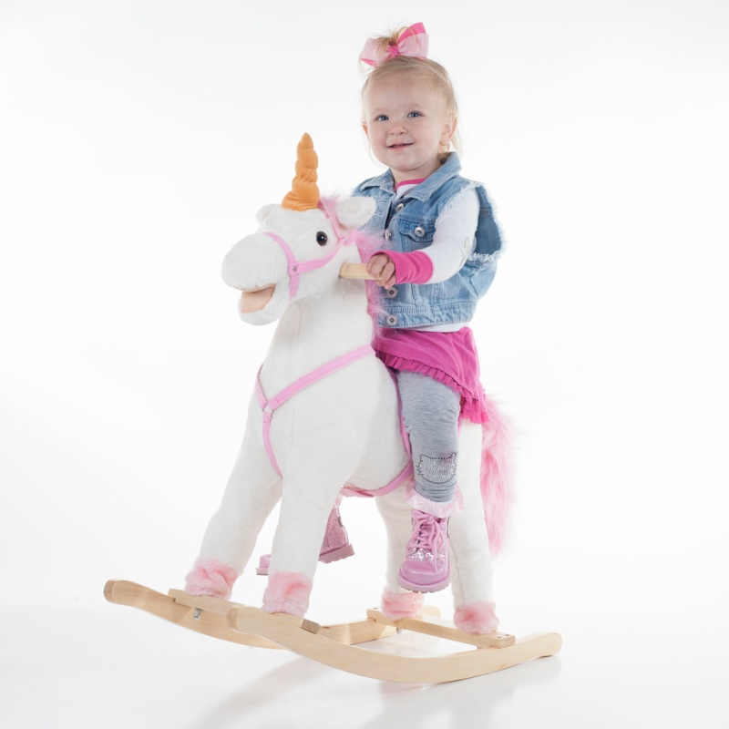 Unicorn Plush Rocking Horse