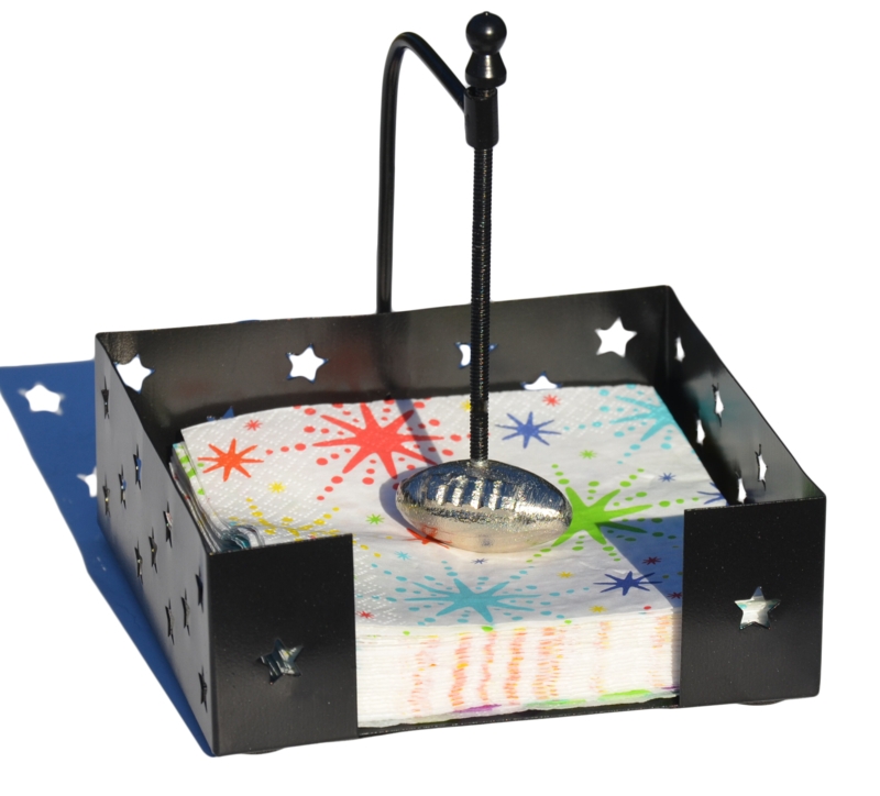 Football-Inspired Decorative Napkin Holder