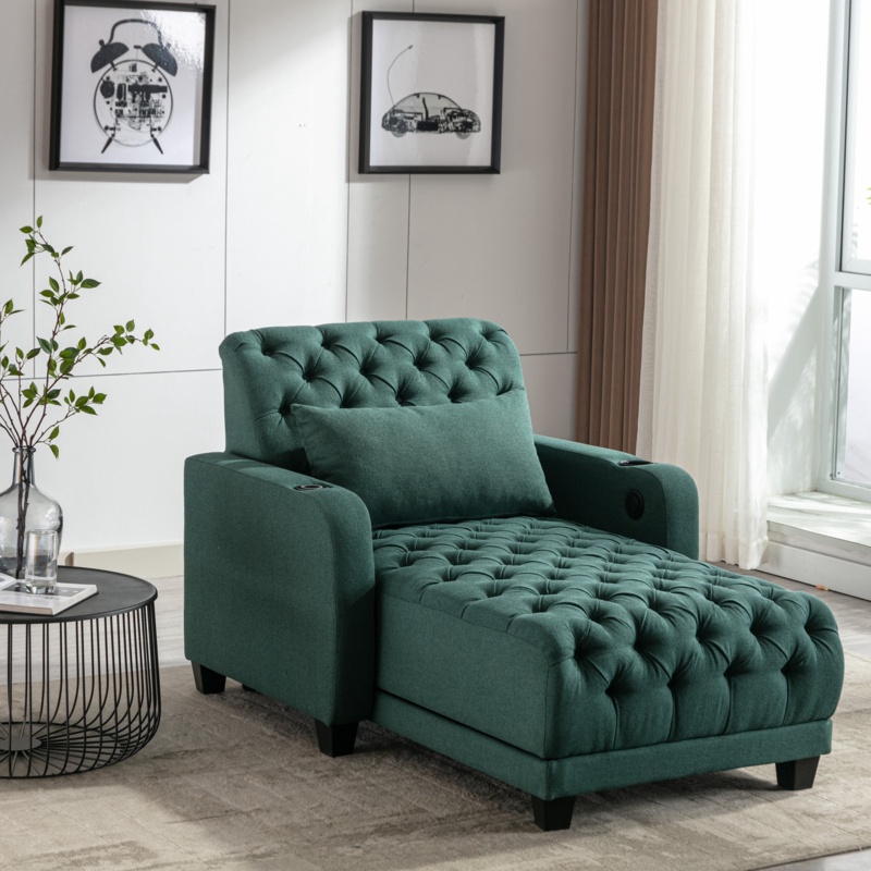 Upholstered Chaise Lounge