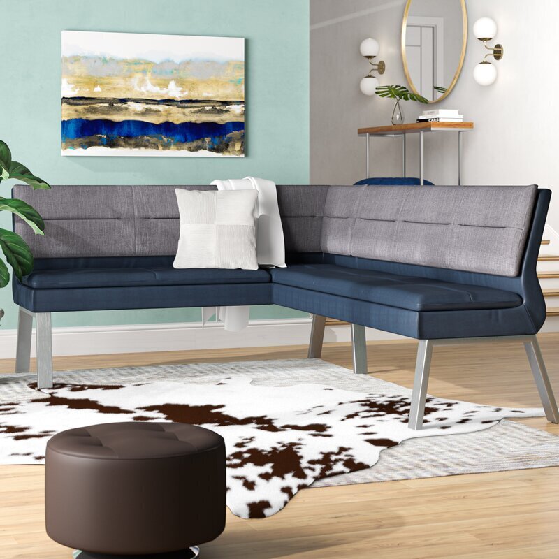 Upholstered Corner Storage Bench