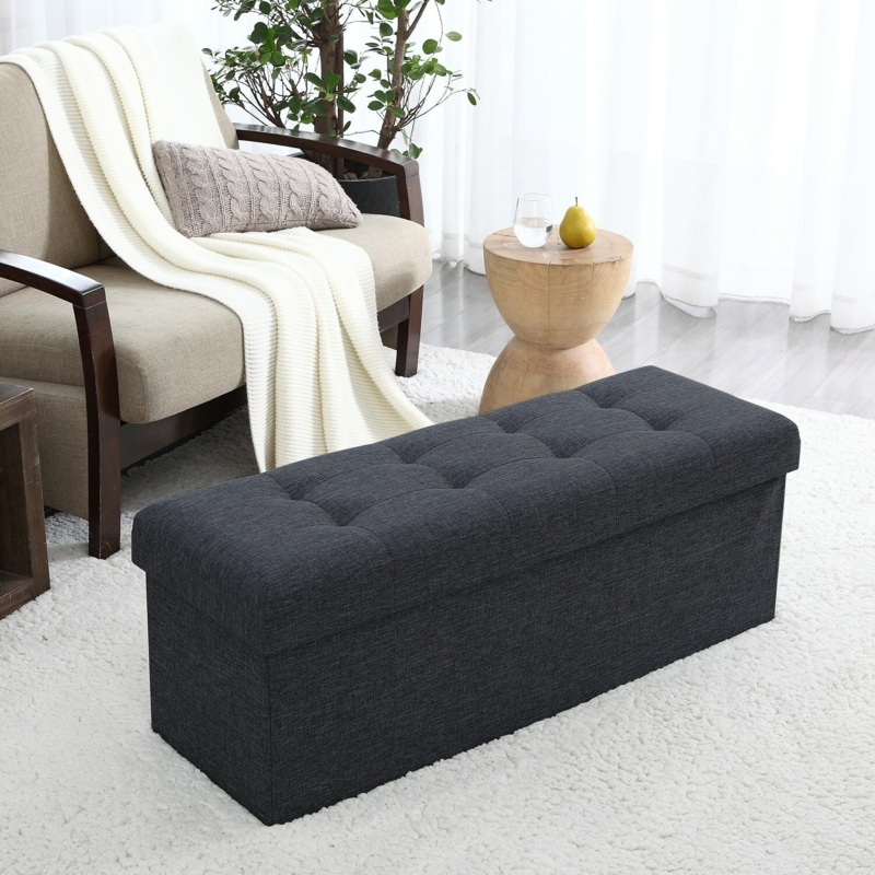 Upholstered Lift Off Storage Bench