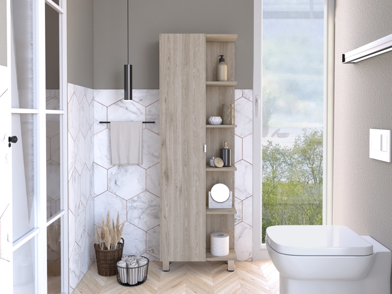 Freestanding Multi-Shelved Cabinet