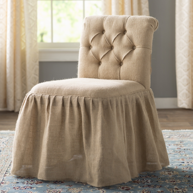 Tufted Vanity Stool
