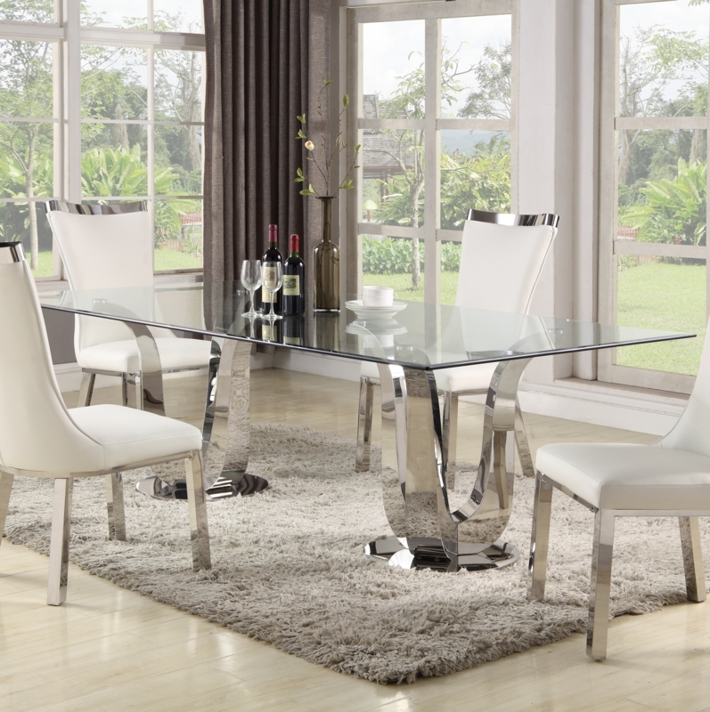 Contemporary Double Pedestal Dining Table