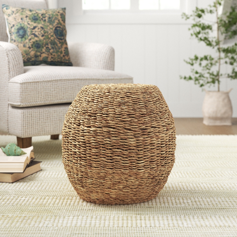 Coastal Rope-like Pouf Ottoman