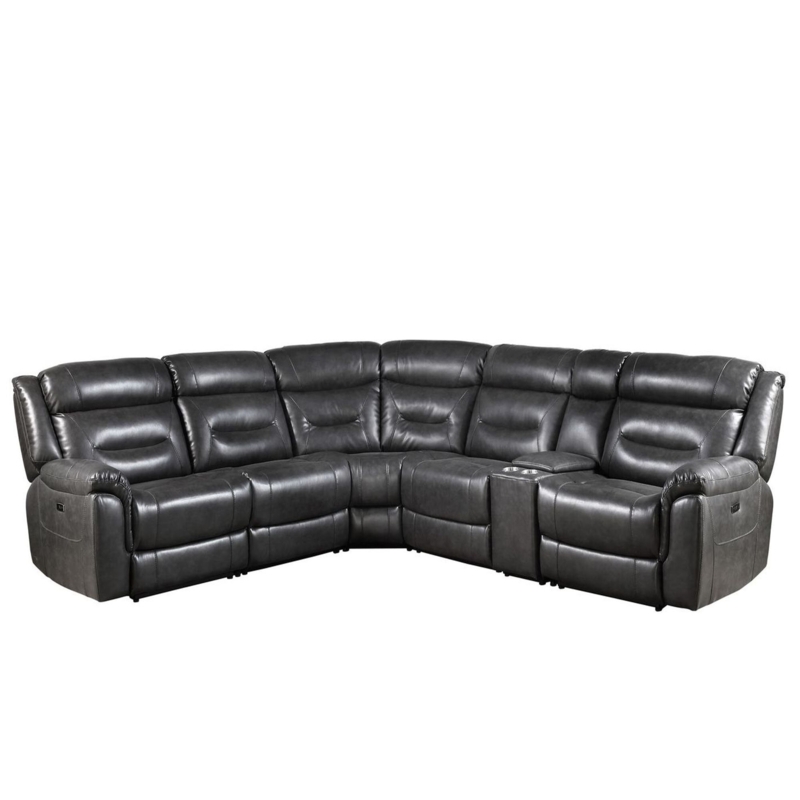 Power Leaning Back Couch with USB Charging