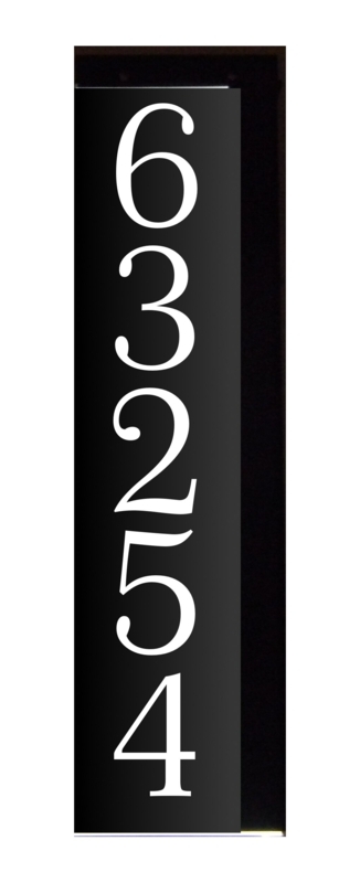 Solar-Powered LED Lighted Address Sign