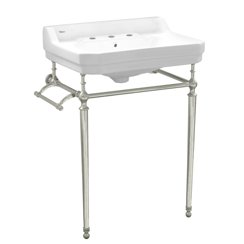 Vitreous China 24" Console Bathroom Sink with Overflow