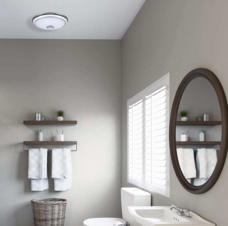 Victorian Decorative Bathroom Fan with Light