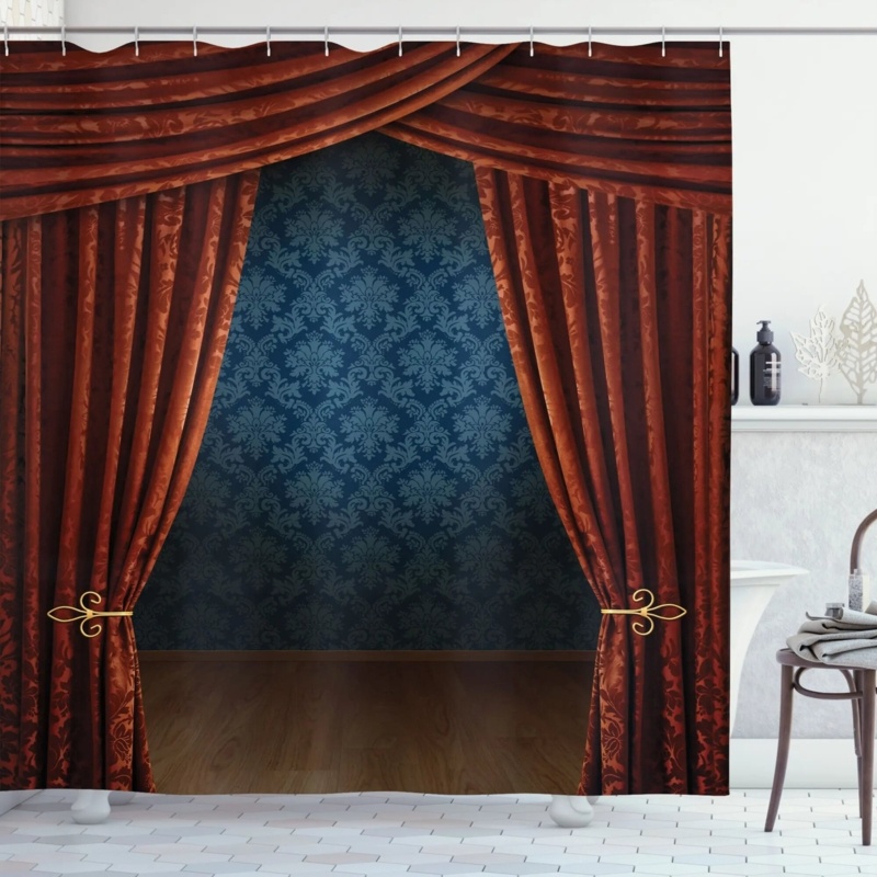 Victorian Shower Curtain Set + Hooks