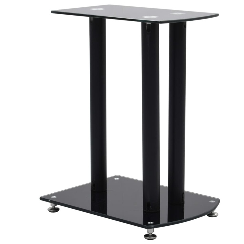 Glass and Aluminum Speaker Stands