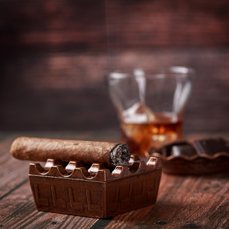 Luxury Crystal Cigar Outdoor Ashtray