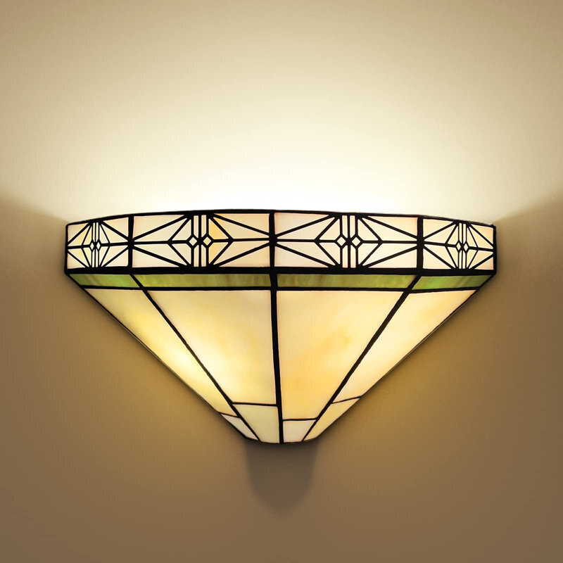 Vintage half moon lamp shade