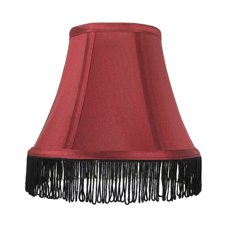 Vintage Style Burgundy Lamp Shade