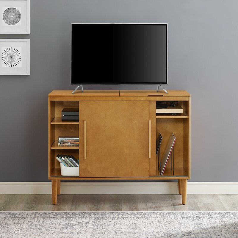 Vintage Style Stereo Cabinet With Doors 