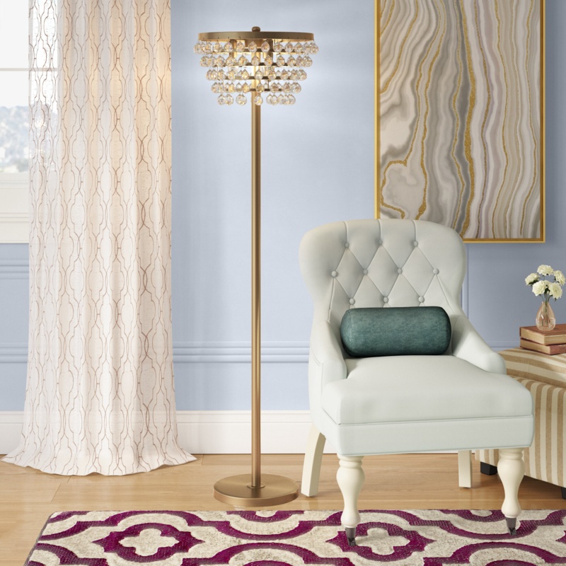 Crystal Droplet Floor Lamp