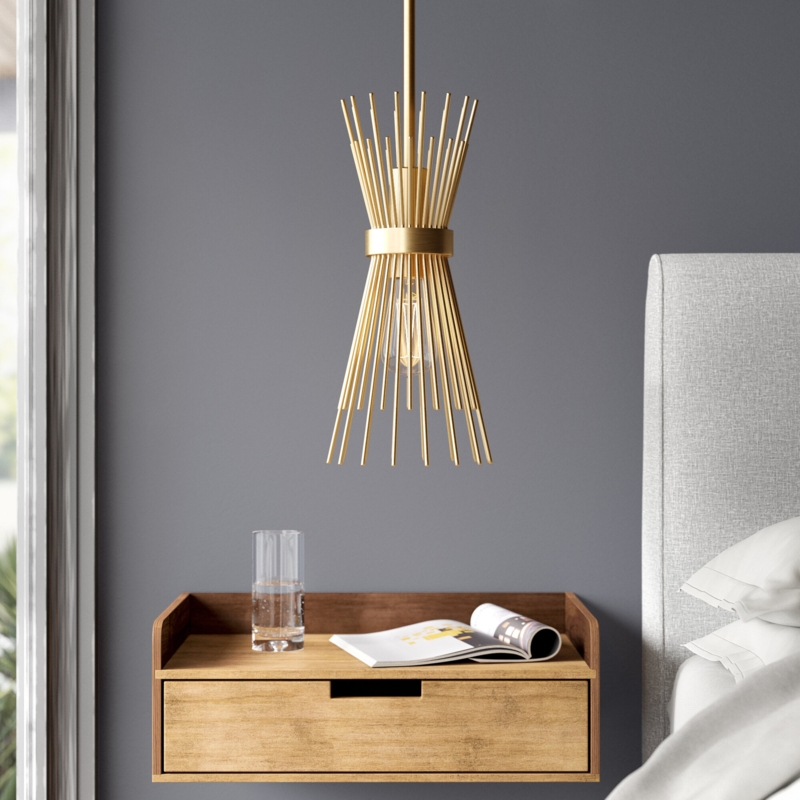 Metal Starburst Pendant Light Fixture