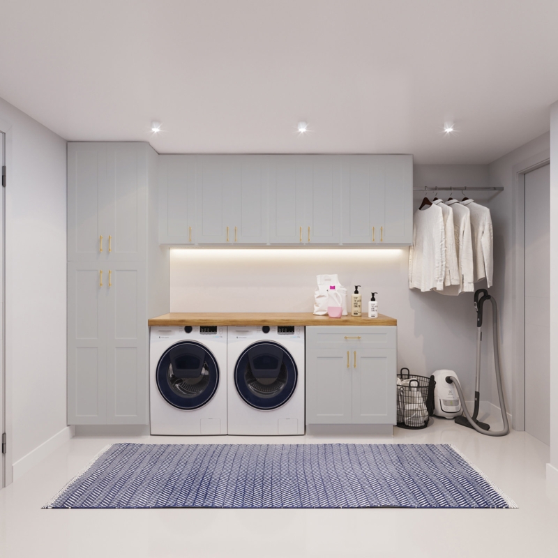 Contemporary Base Cabinet with Soft-Close Hinges