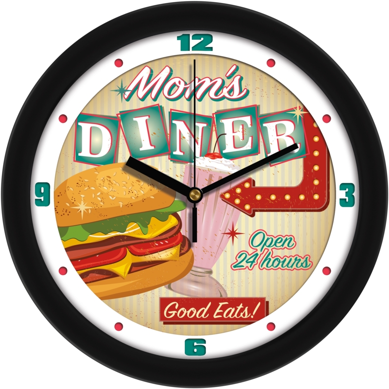 Retro-Style Mom's Kitchen Wall Clock