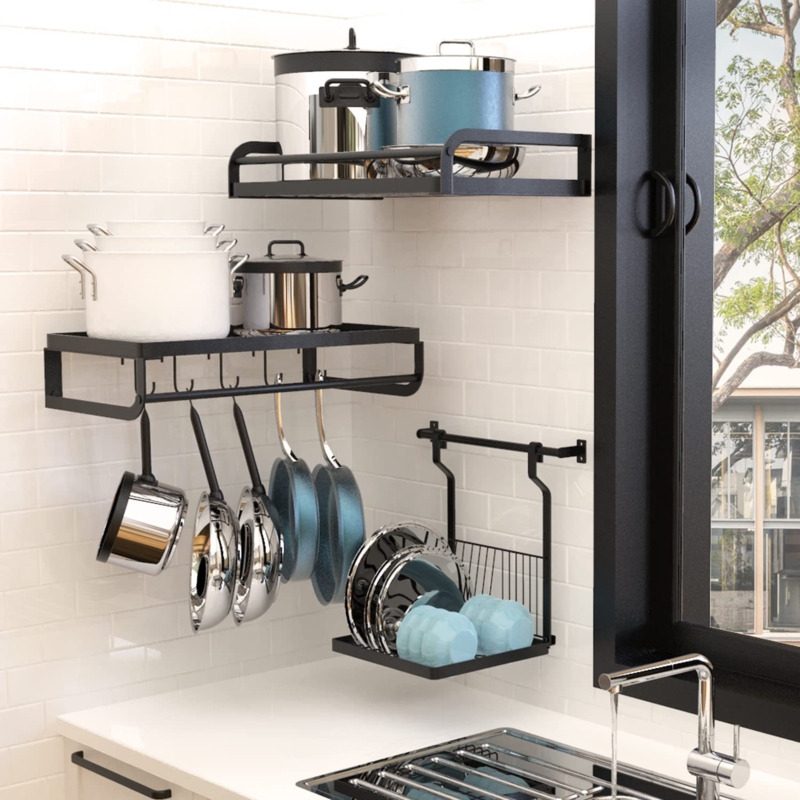 Upgraded Pot and Pan Organizer with Anti-Slip Coating
