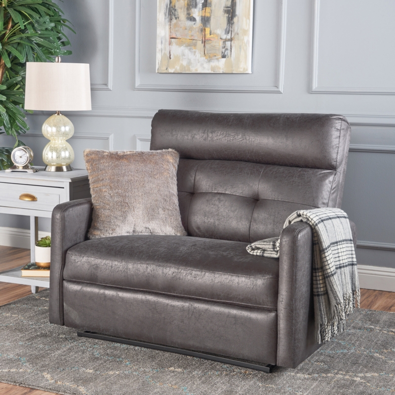 Contemporary Reclining Loveseat