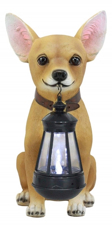 Wanette Picante Mexican Chihuahua Dog Decor Path Lighter Statue