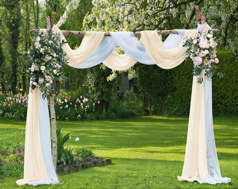 Warm Home Designs Wedding Arch Draping Fabric