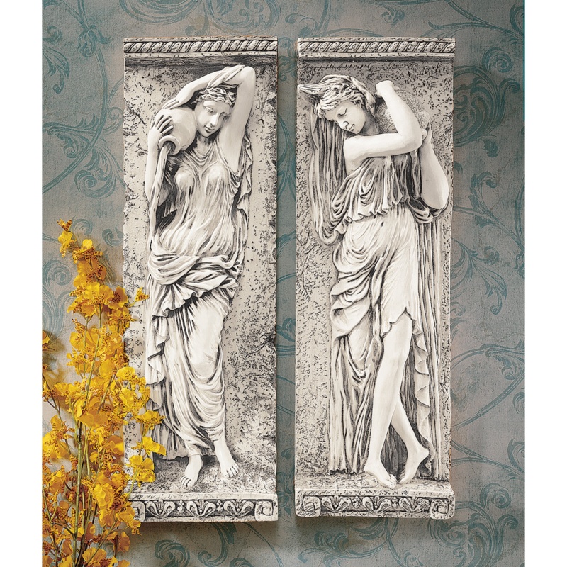 Water Maidens Dordogne and Seine 2 Piece Wall Décor Set