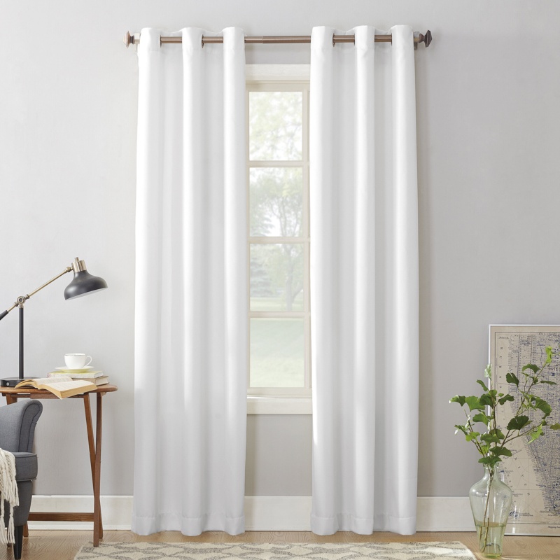 Wayfair Basics® Casual Textured Semi-Sheer Grommet Curtain Panel