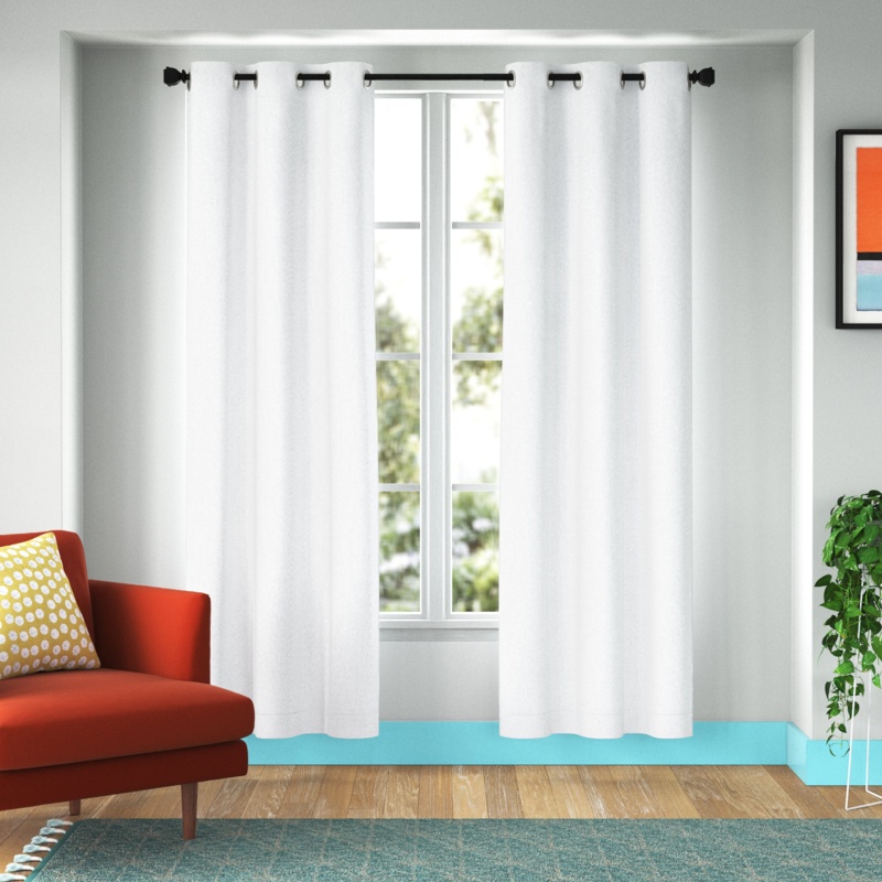 Wayfair Basics Thermal 100% Blackout Grommet Curtain Panel