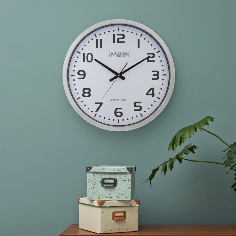 Weatherall 20" Metal Atomic Wall Clock