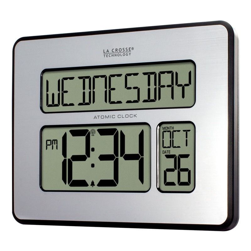 Weidner Digital Atomic Calendar Clock with Backlight