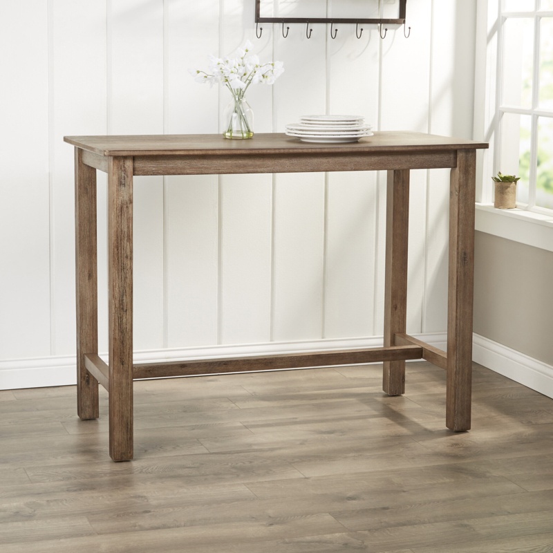 Wes Counter Height 47.25'' Solid Wood Dining Table