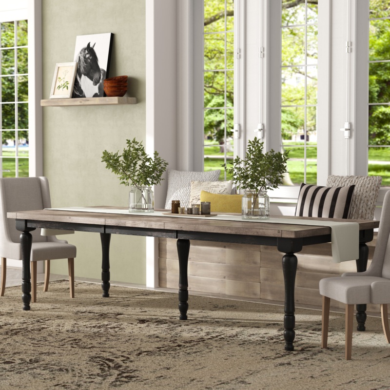 Westhoff Extendable Pine Solid Wood Dining Table