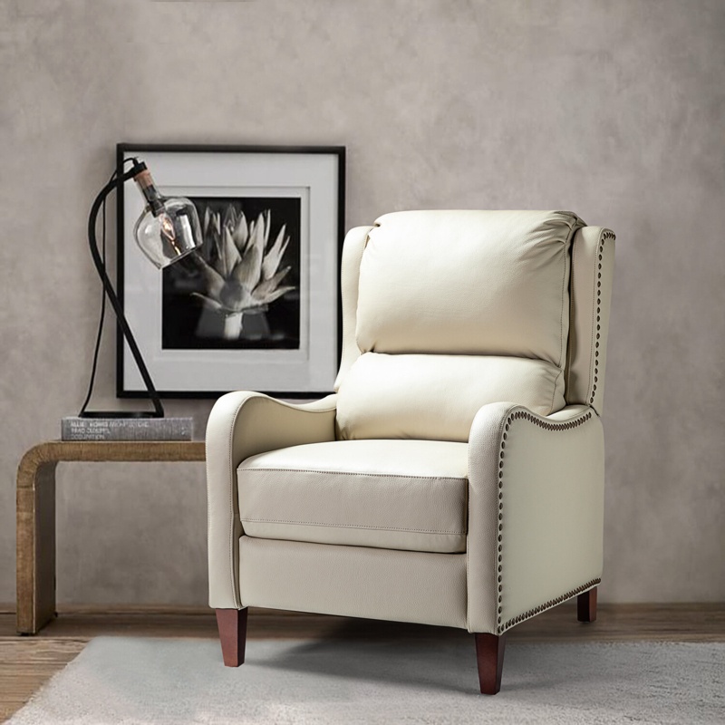 Westmere 28.75" Wide Genuine Leather Manual Club Recliner