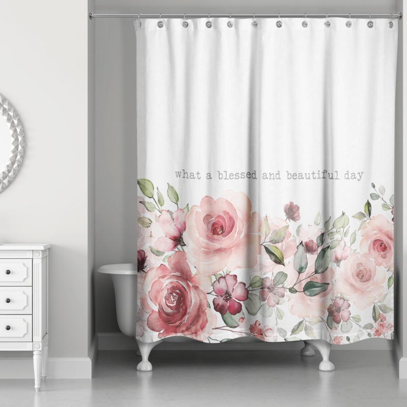 What A Blessed And Beautiful Day SingleShower Curtain