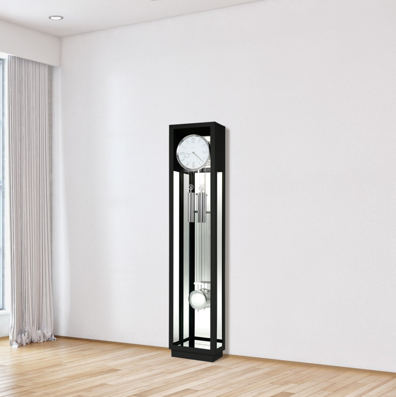 Black Modern Grandfather Clock