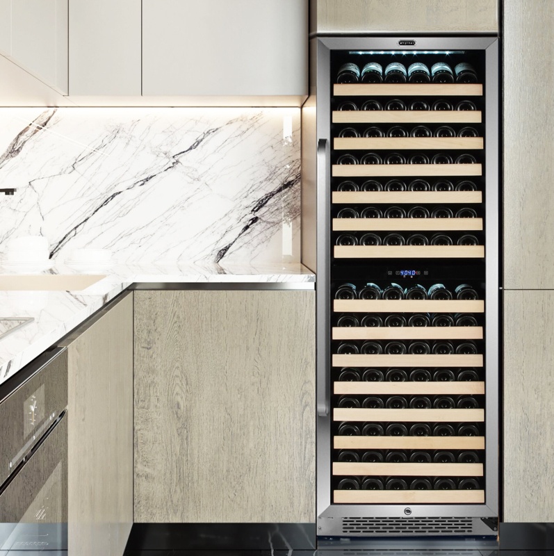 Whynter 164 Bottle Dual Zone Built-In Wine Refrigerator