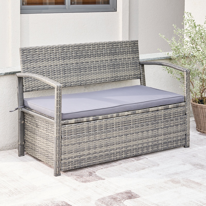 Wicker Outdoor Bench