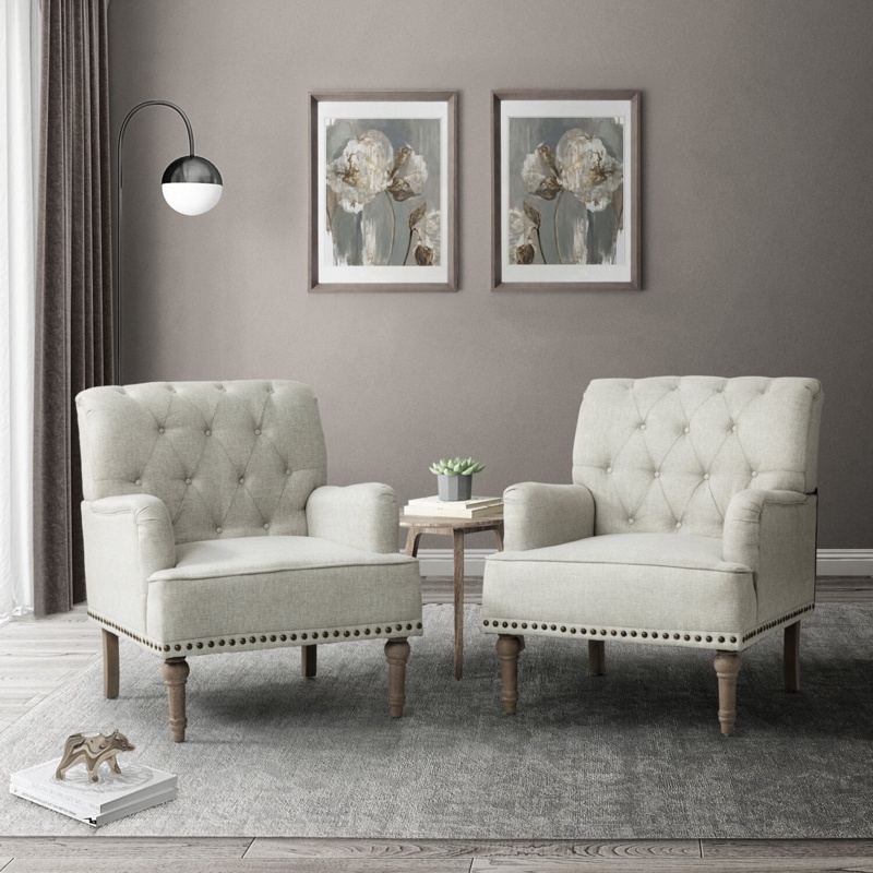 Stylish Traditional Armchair Set