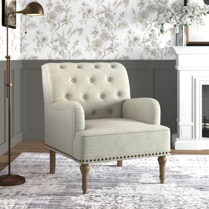 Wilkey Daryl Yoshioka Armchair with Tufted Back
