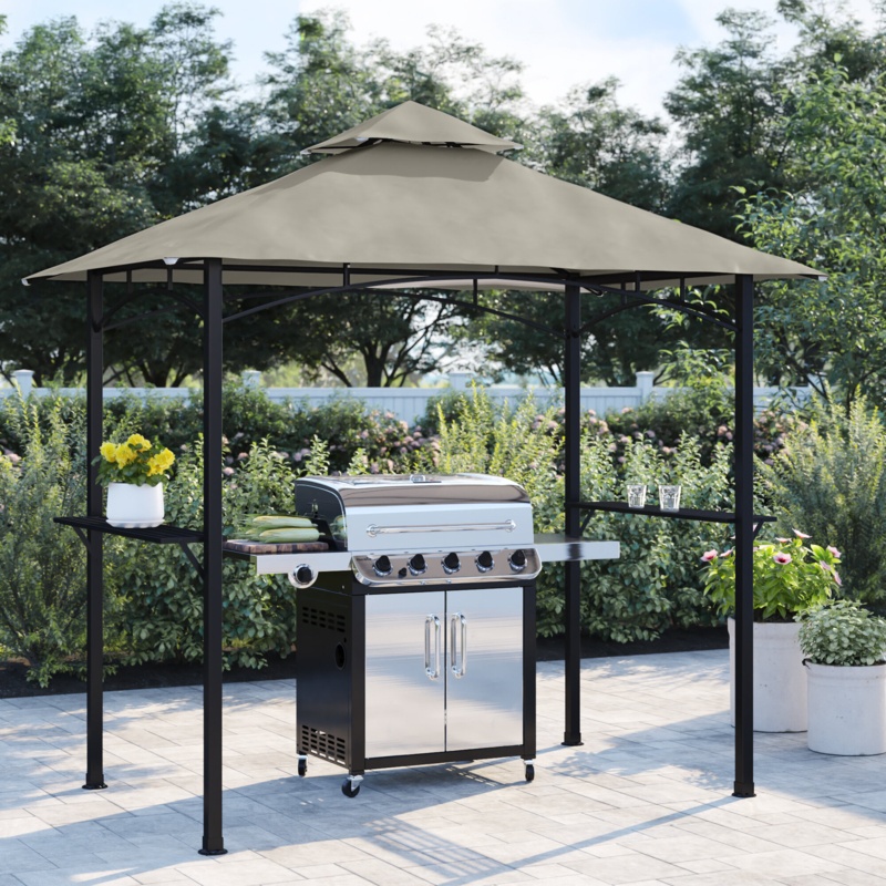 Winchelsea 8 Ft. W x 5 Ft. D Steel Grill Gazebo