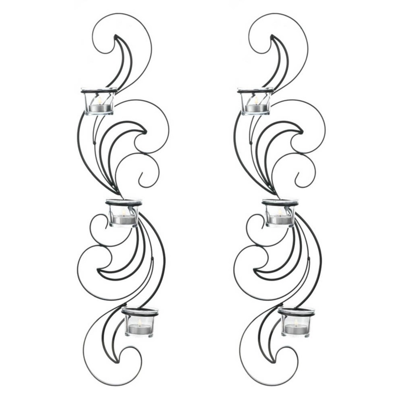  Wisp Tall Metal Wall Sconce