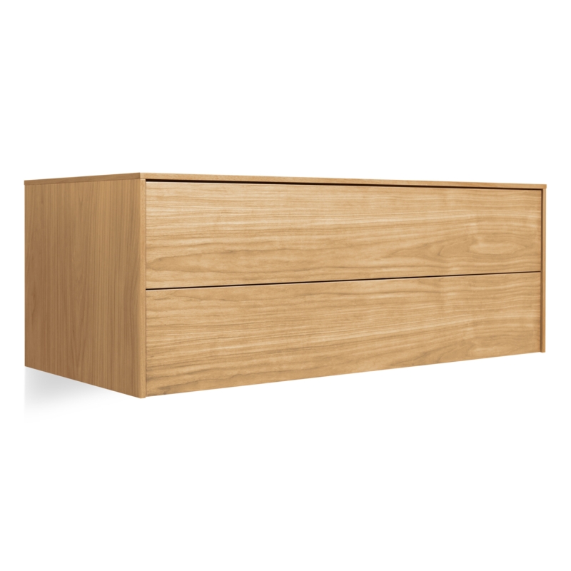 Wall-Mounted Two-Door Cabinet with Adjustable Shelf