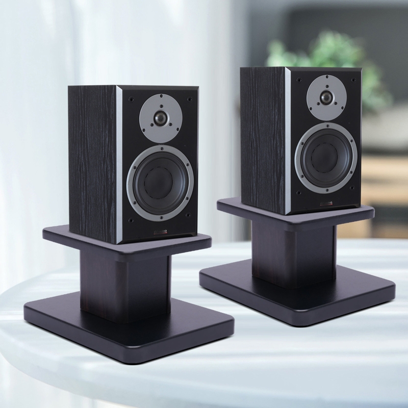 Elegant Wood-Color Speaker Stand