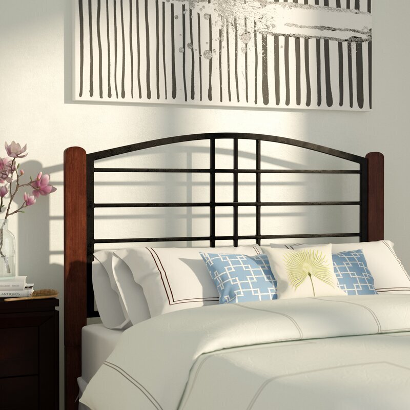 Wood and Metal Headboard