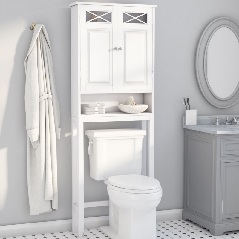 Woodley Over the Toilet Space Saver Bathroom Storage Cabinet