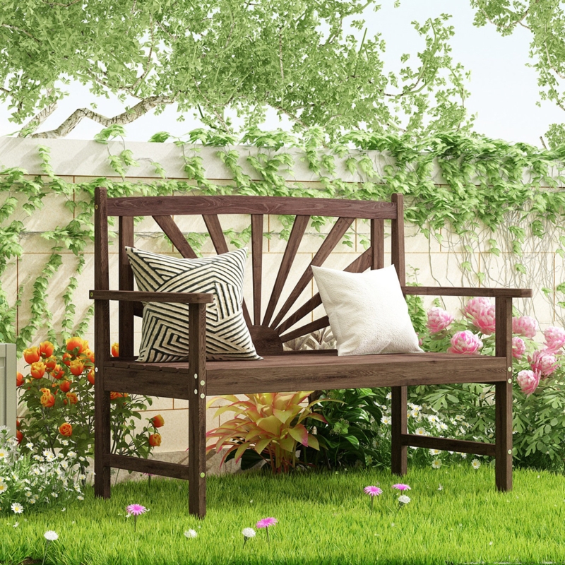 Spruce Wood Garden Bench