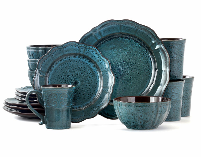 World Menagerie Foster Stoneware Dinnerware Set - Service for 4